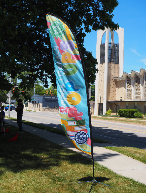 summer pop up sign