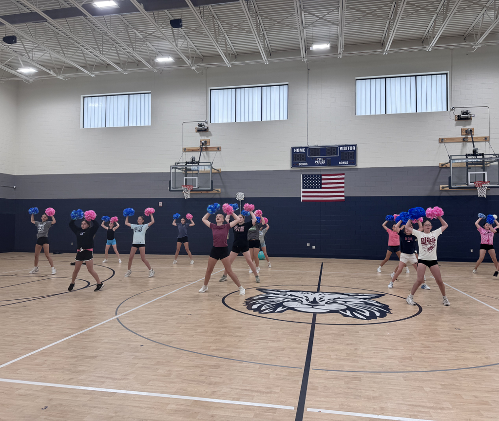 middle school pompon practice