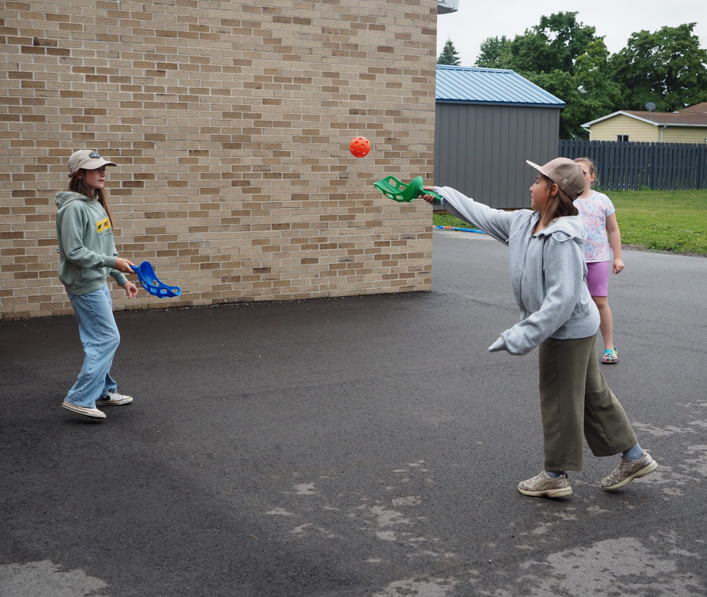 kids playing game outside