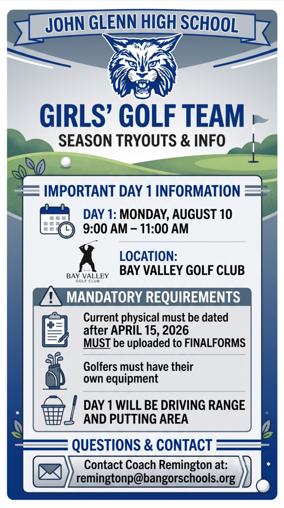 2026 Girls Golf Information 