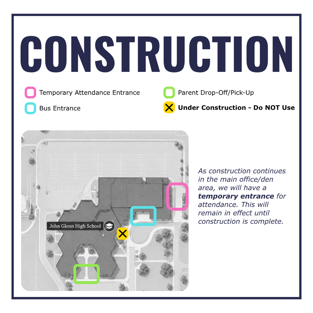 construction updates at John Glenn