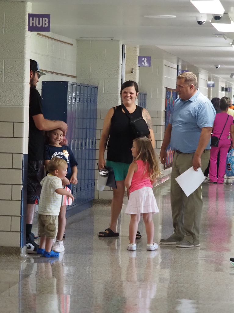 family at open house