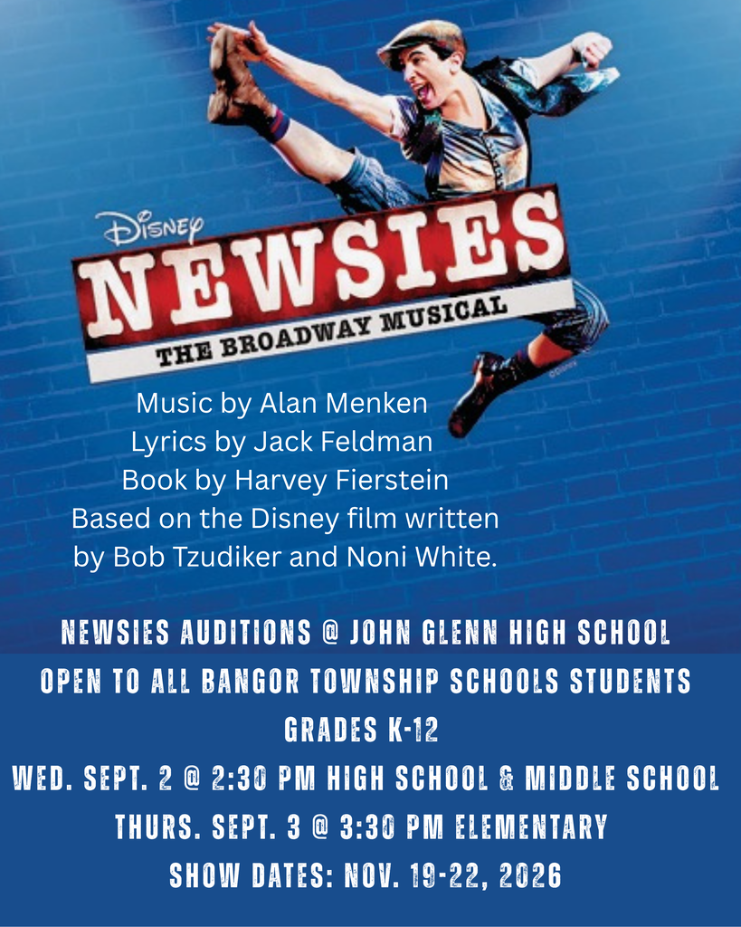 Newsies Auditions are September 2nd & 3rd