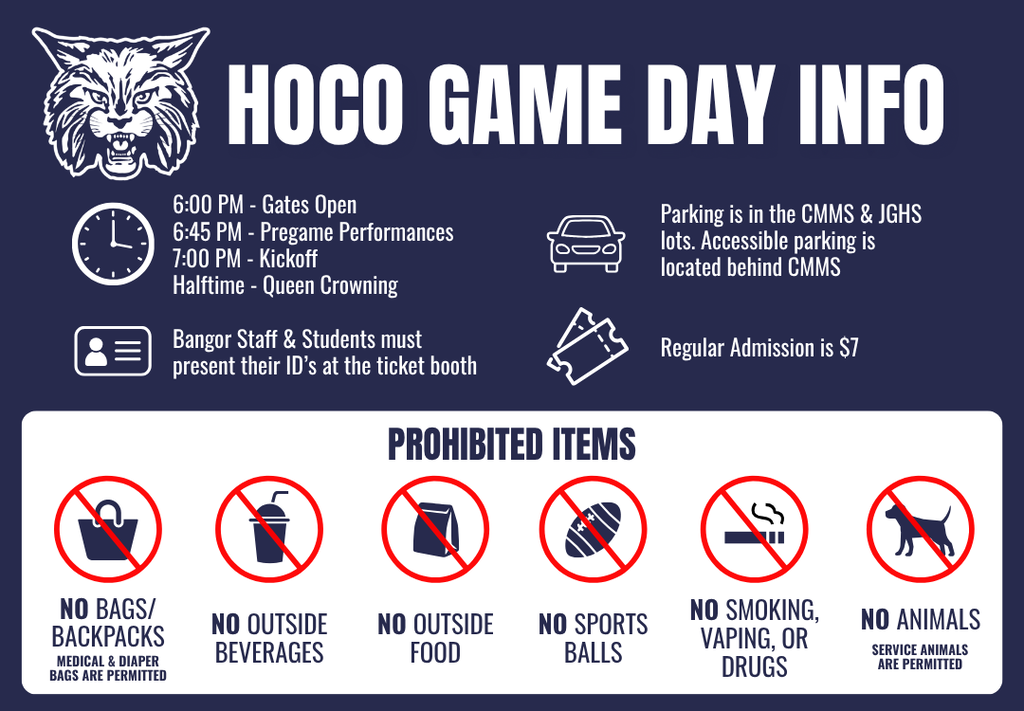 Homecoming Game Day Info