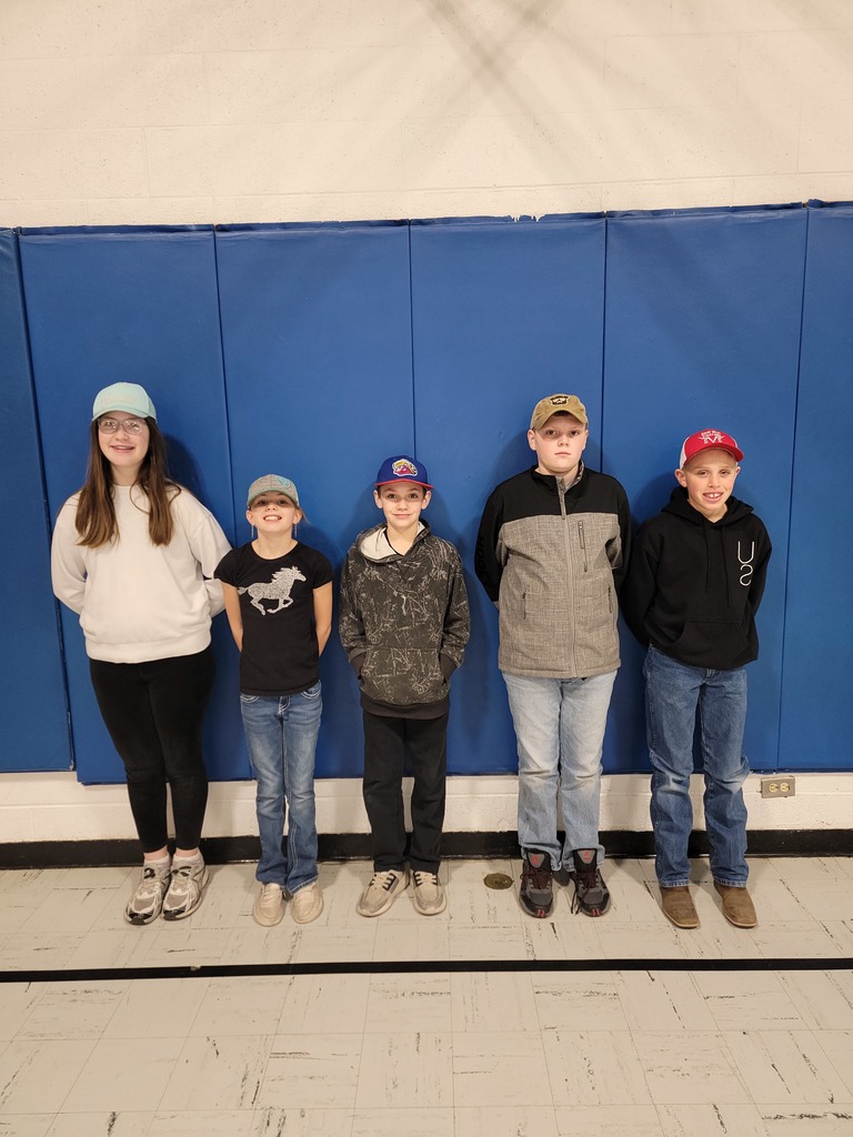 Students wearing hats
