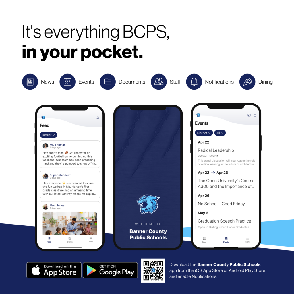 It's everything from your district  in your pocket.  News Events Documents Staff Dining Notifications Download the district's app from the ios app store or android play store and enable notifications (pictures of the app)