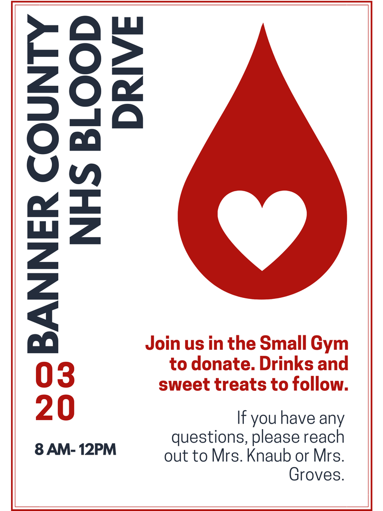 Flyer for Blood Drive