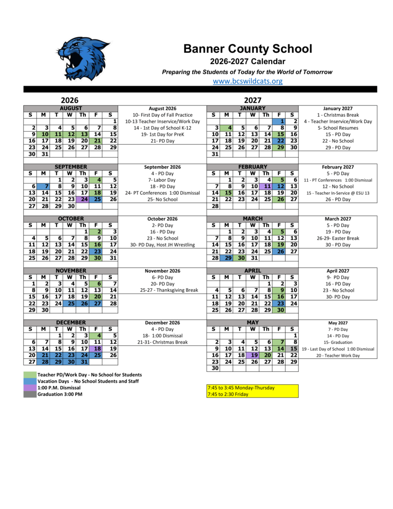 School Calendar