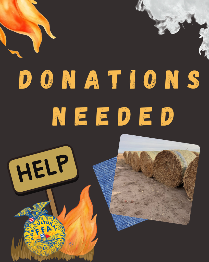 Flyer asking for donations to help the fire victims in Nebraska 