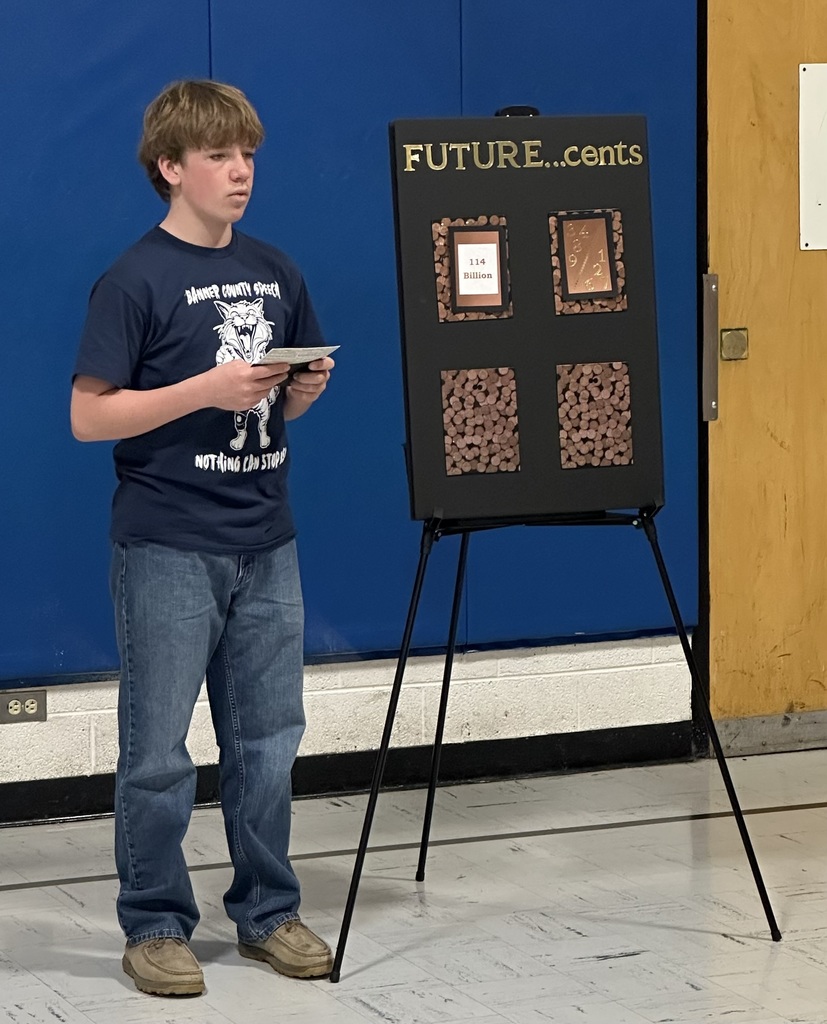 Student giving a speech