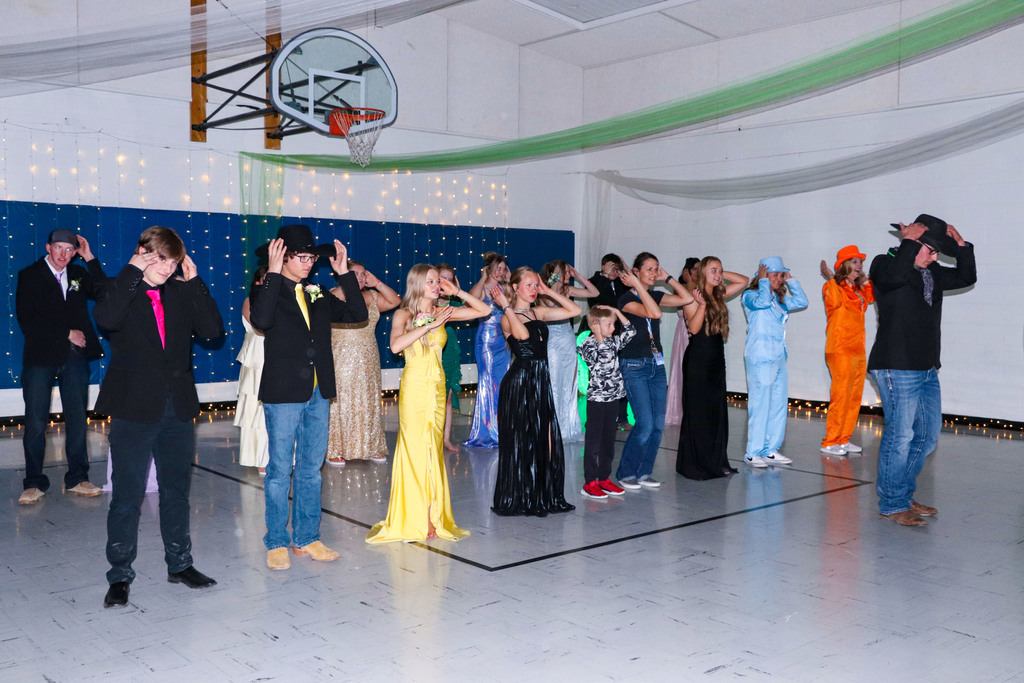 Students dancing at prom