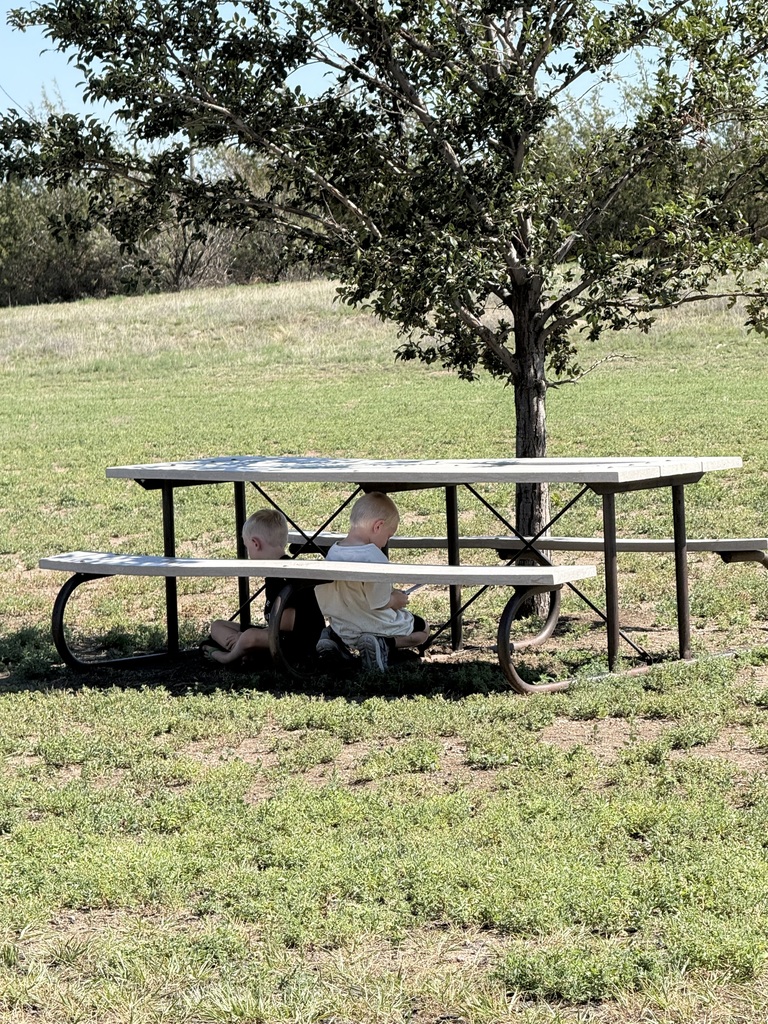 2 boys under a table