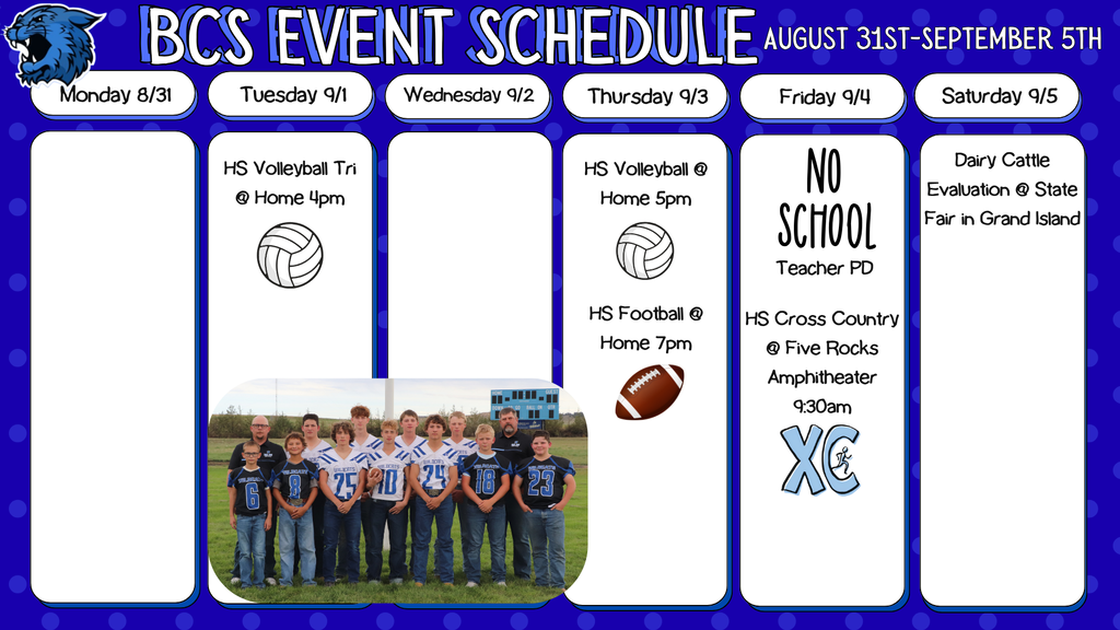 weekly schedule 