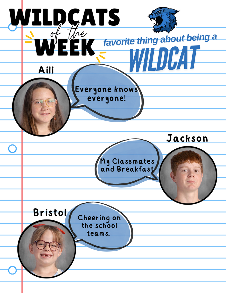 Wildcat of the Week spotlight of three students