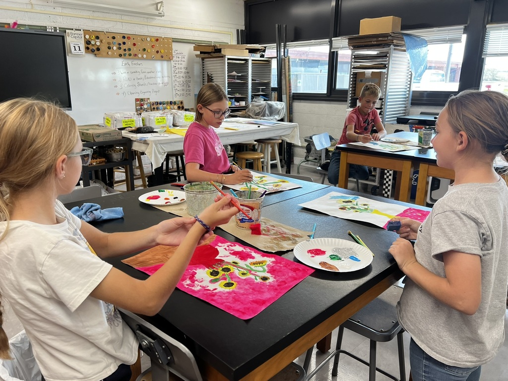 Students Painting