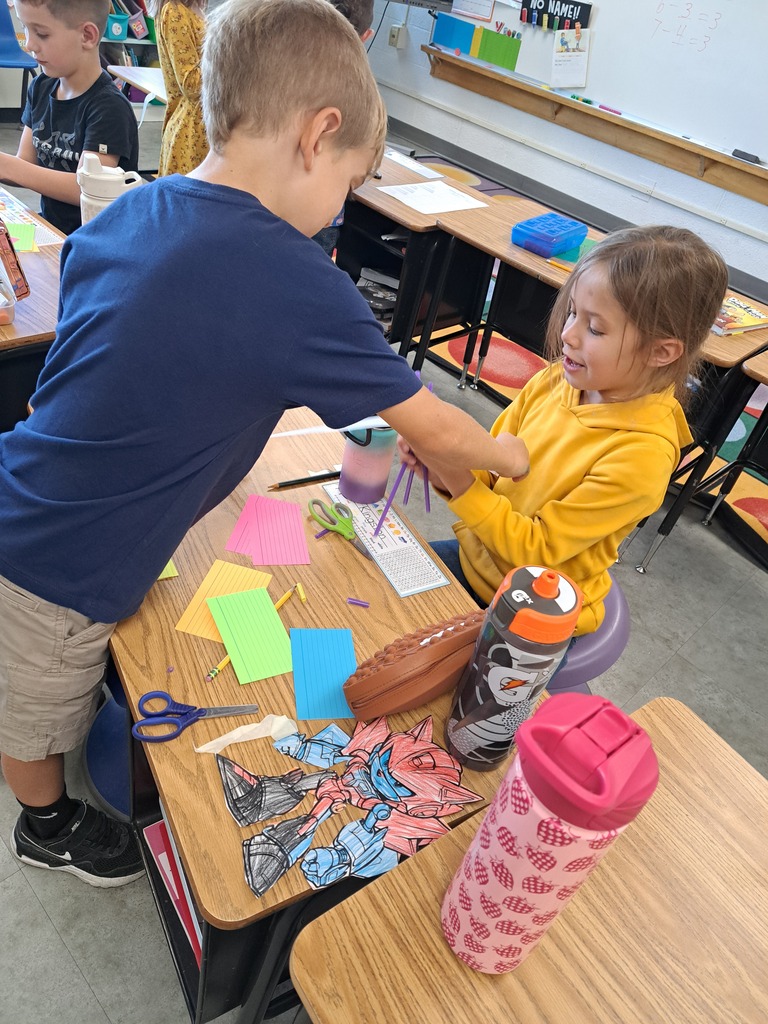 Student building a bridge