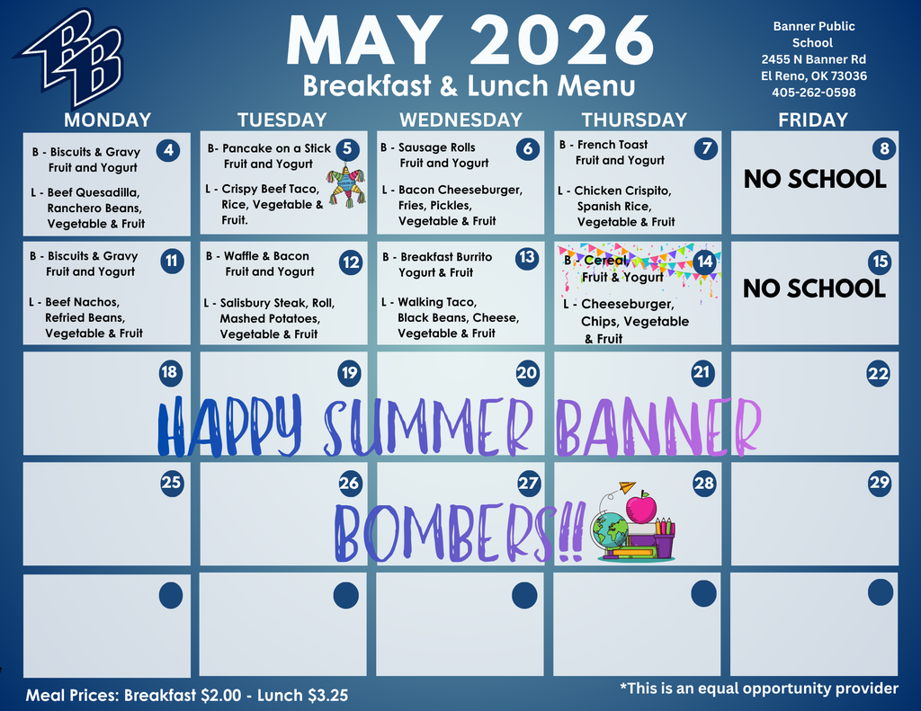 May Menu
