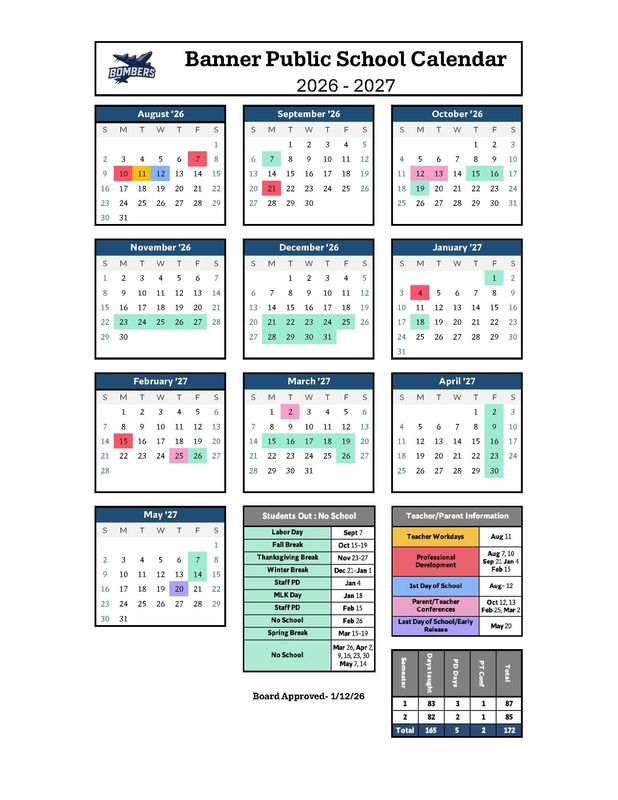 26-27 calendar