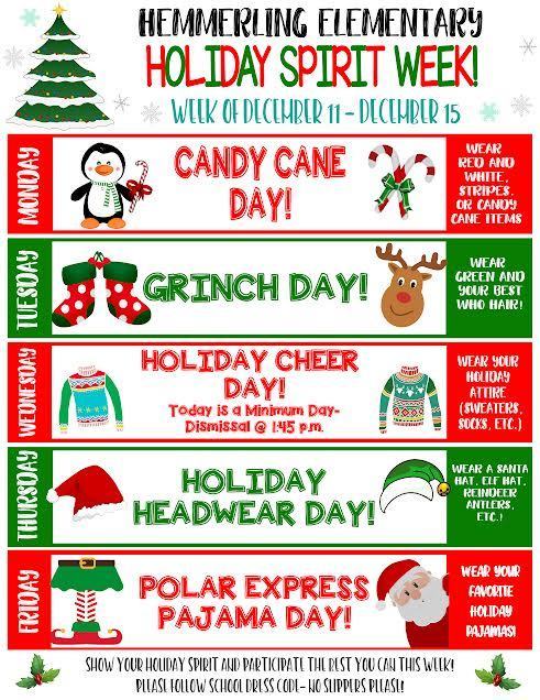 Holiday Spirit Week