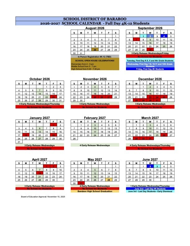 26-27 School Calendar