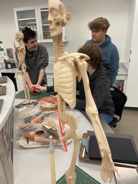 Baraga students at MTU for a field trip.