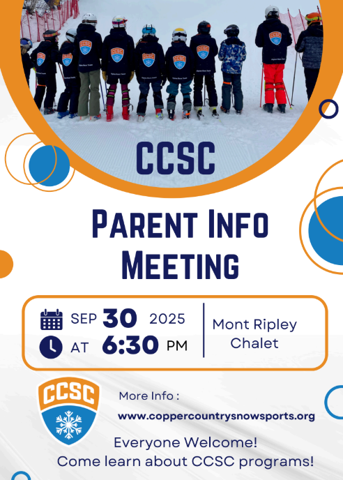 CCSC parent info meeting 9/30 6:30
