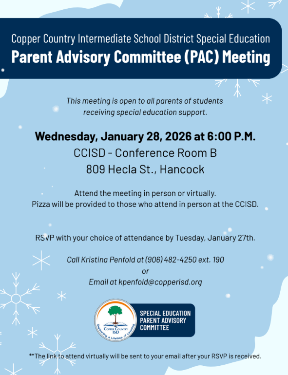PAC meeting 1/28 6pm at 809 hecla st hancock
