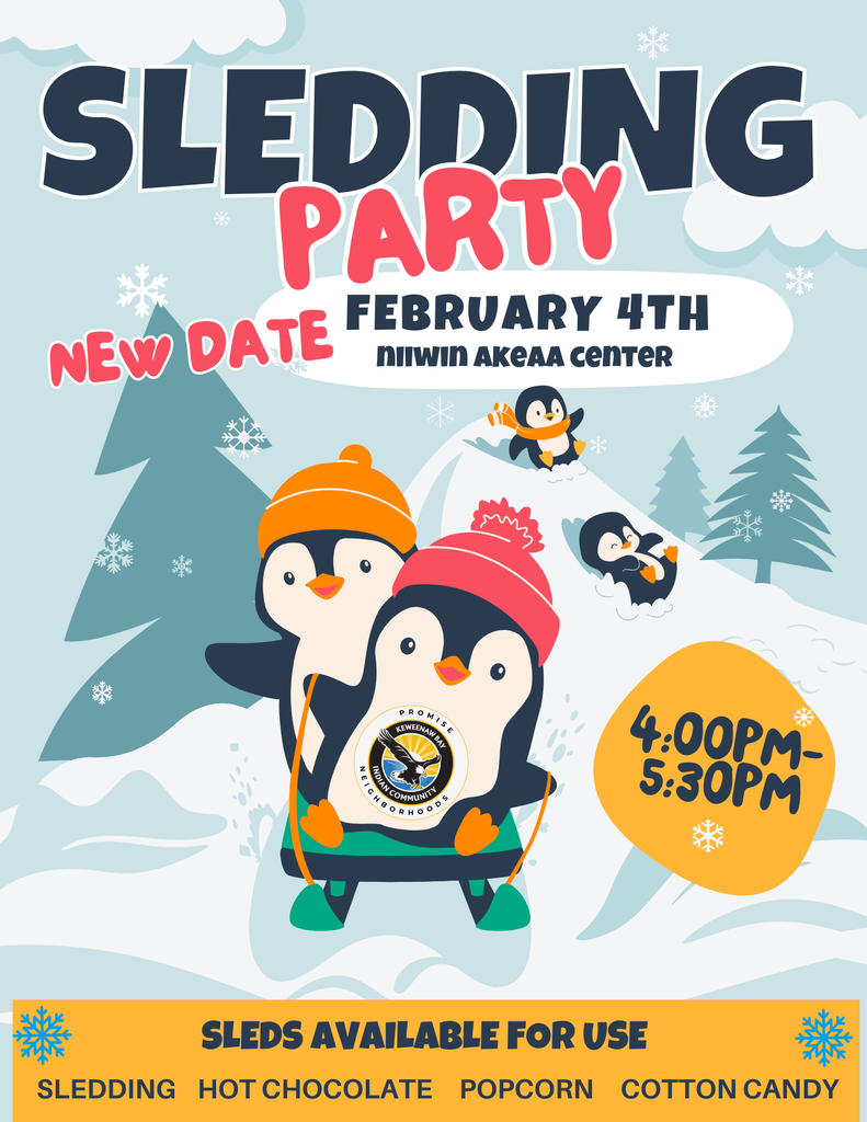 Sledding party-new date 2/4 4-5:30pm