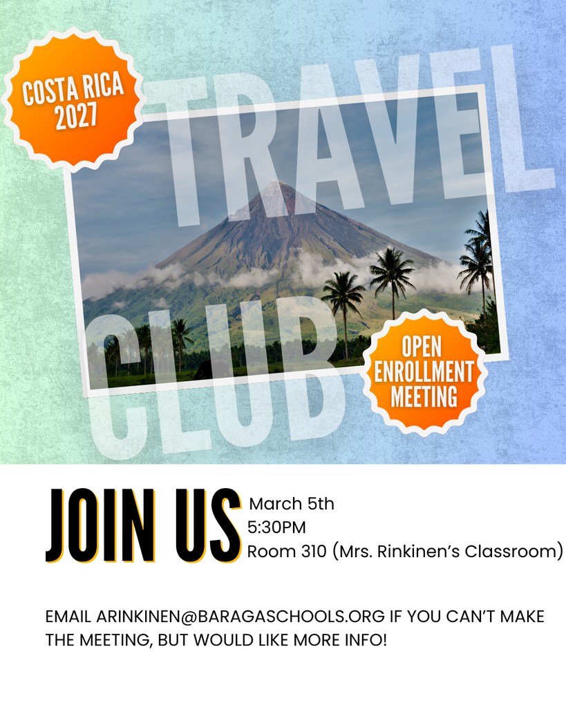 Upcoming Travel Club Meeting