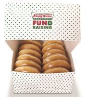 Krispy Kreme donuts in a box