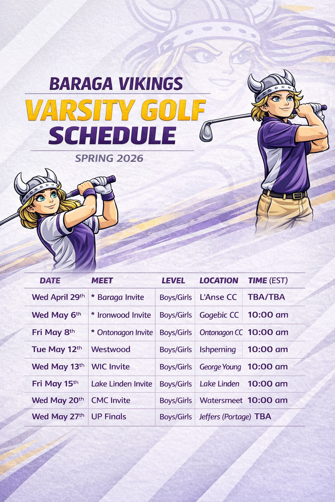 Golf Schedule