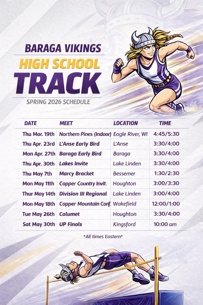 High School Track Schedule