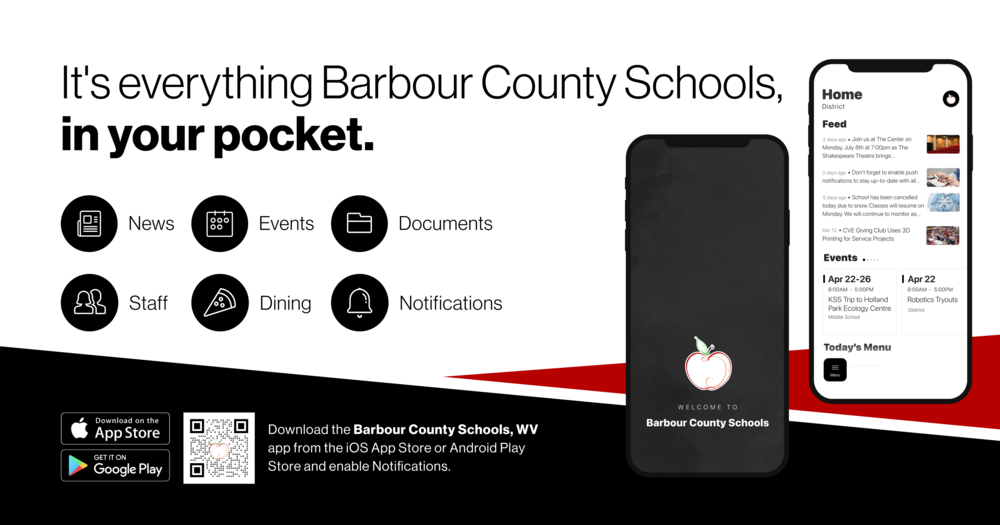 New App for Barbour County Schools! Please call office for more information.