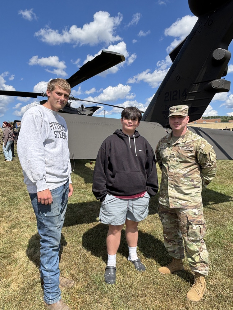 students black Hawk helicopter