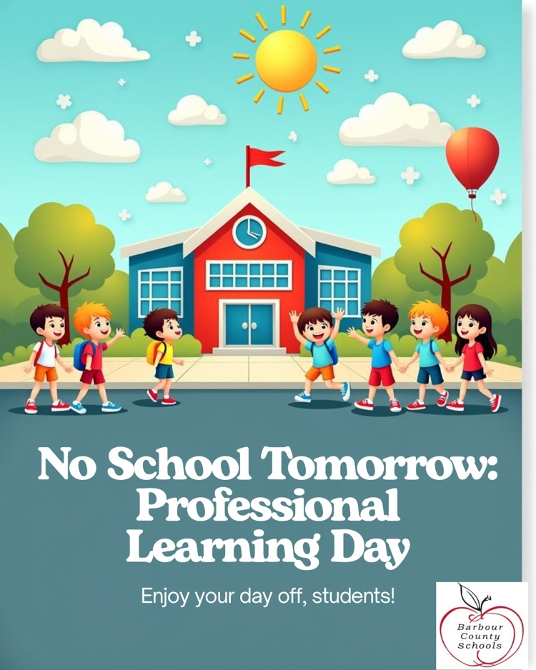 school house and students with no school tomorrow