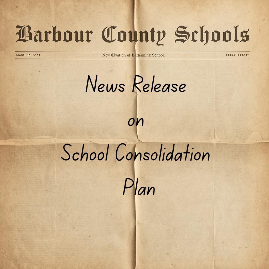 newspaper print news release on school consolidation plan
