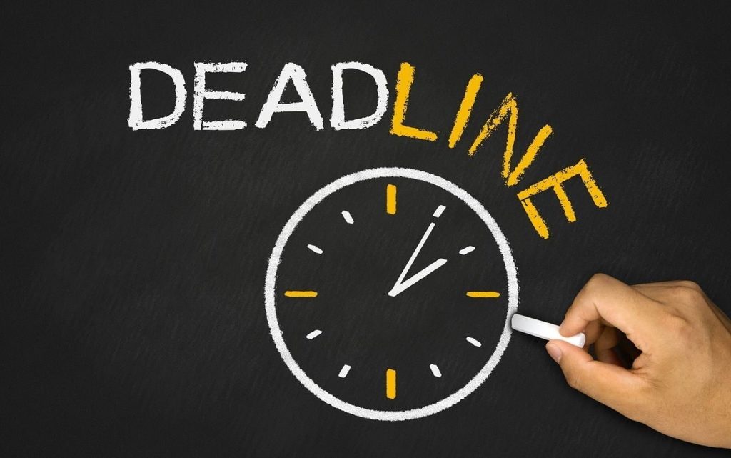 deadline graphic with clock