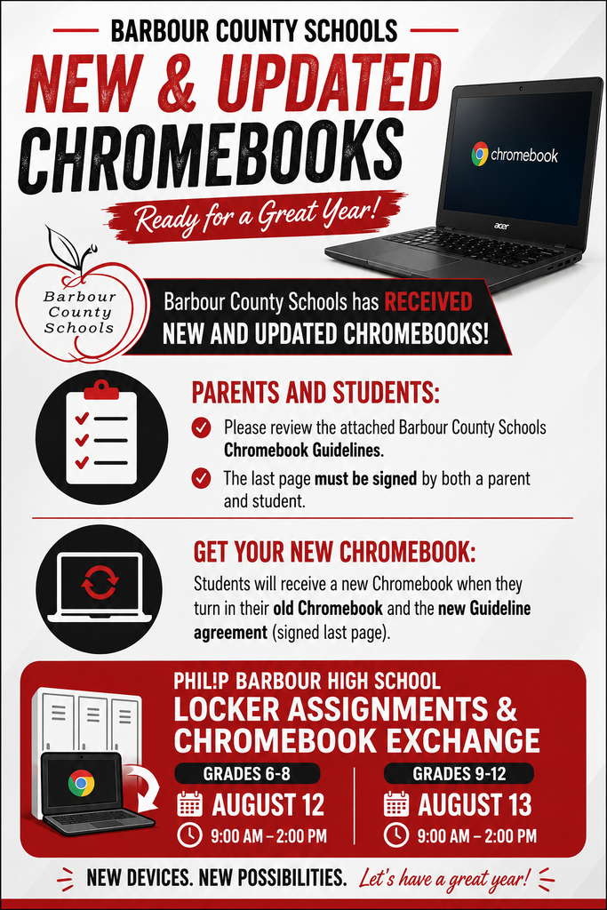 chromebook distribution flyer