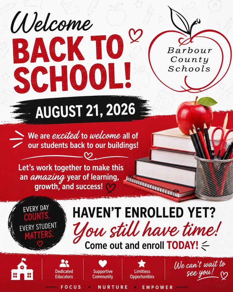 welcome back to school Barbour County