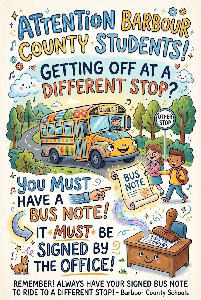 Bus note reminder