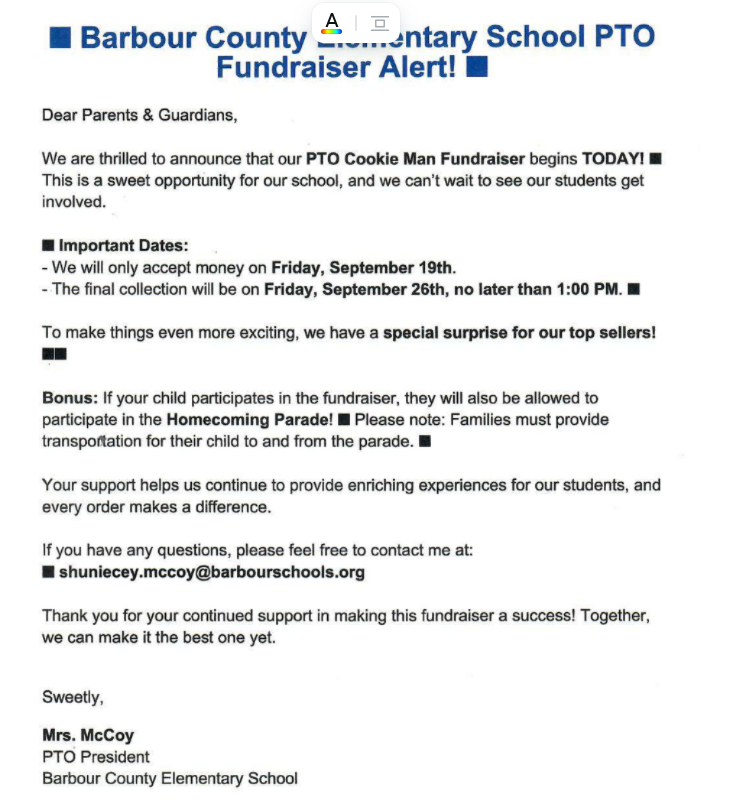 PTO Fundraiser