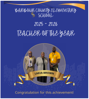 BCS elementary teacher of the year