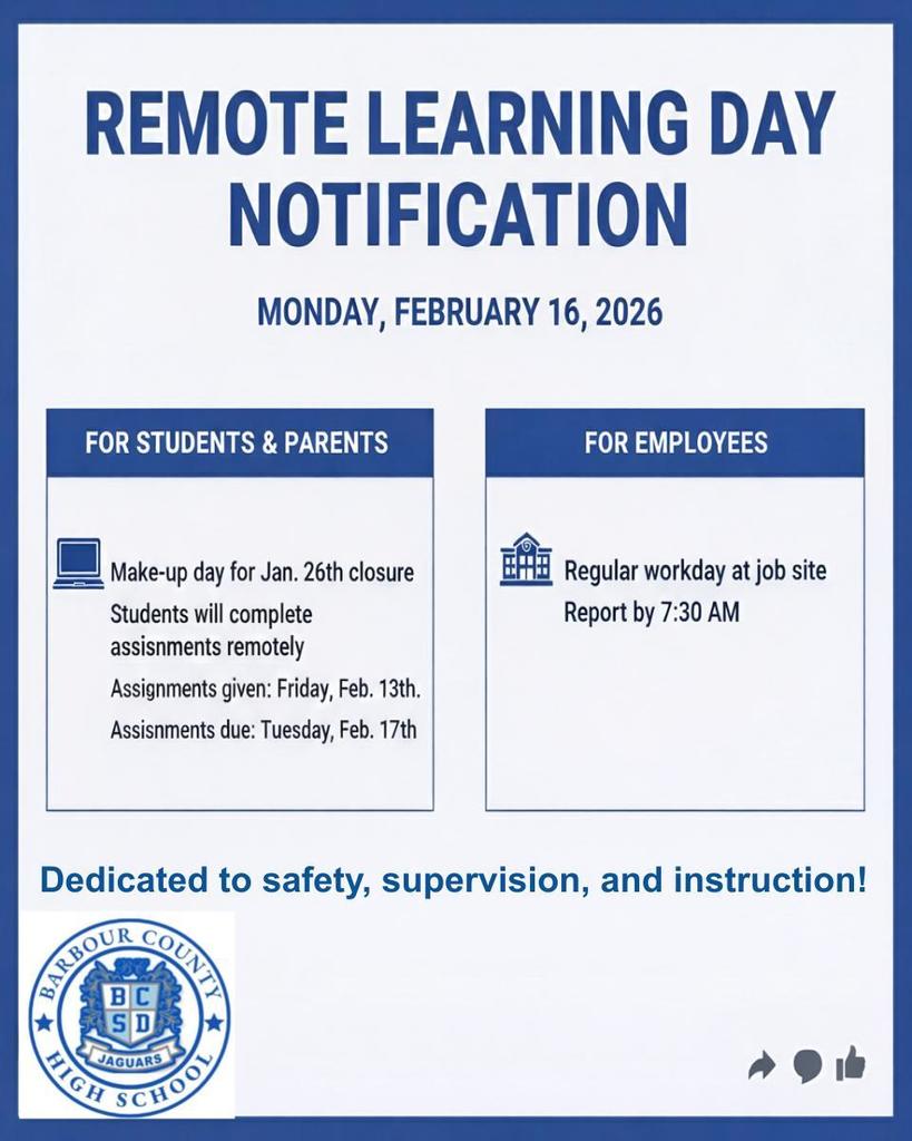 Remote Learning Day Notification