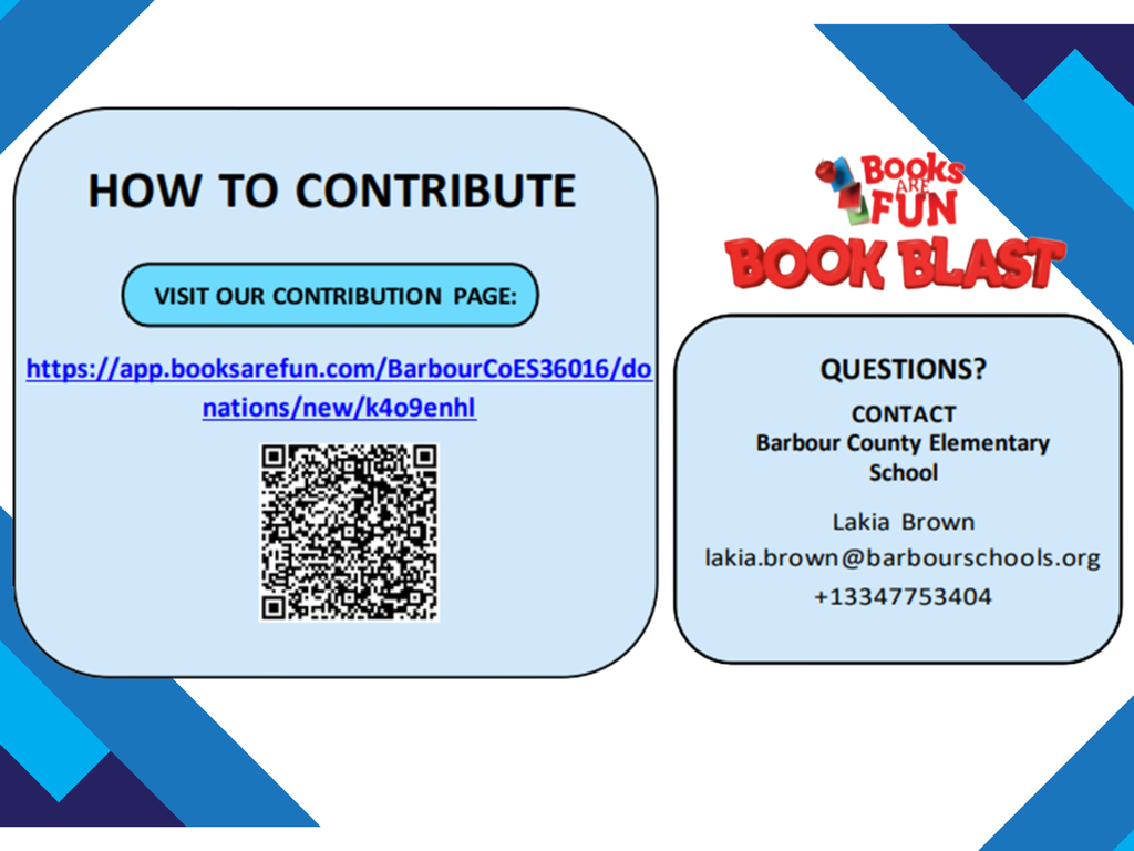 QR Code to contribute to Book Blast