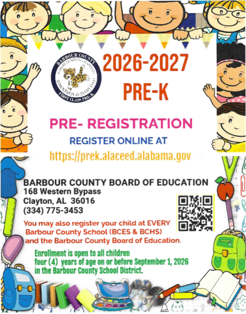 Pre-K Registration Flyer