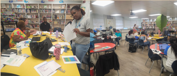 Teachers prepping for the start of the summer camp
