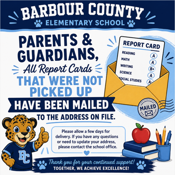 report cards are mailed