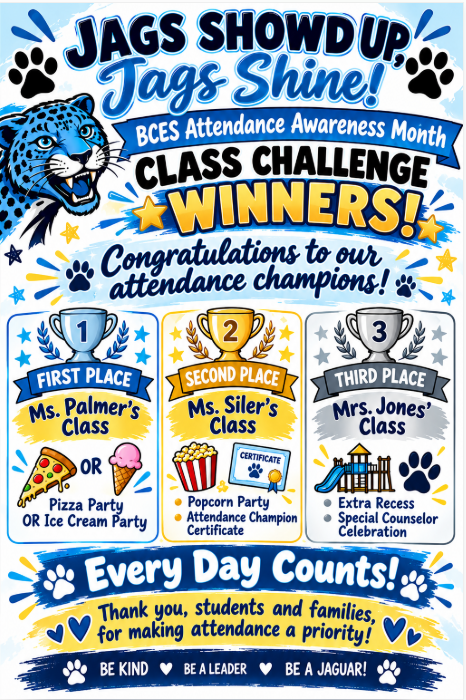 Attendance Challenge Winners