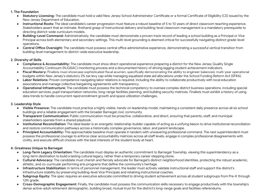 Image of the categories in more detail with explanations of each subsection. 