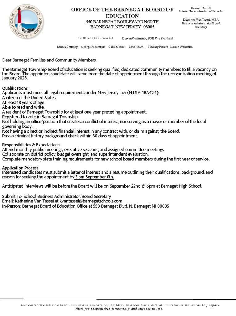Board Vacancy image
